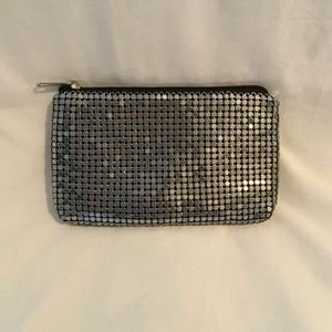 Silver clutch purse
